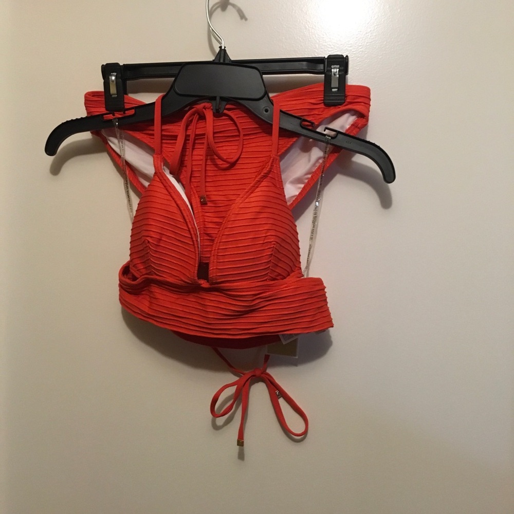 Vibrant Orange Bikini Set
